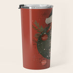 Festive Ho Ho Ho Bauble Red  Travel Mug Gallery Image 3