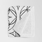 Black and White Art Deco Style Tile Pattern Throw Blanket Gallery Image 3