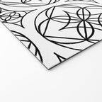 Black and White Art Deco Style Tile Pattern Welcome Mat Gallery Image 2