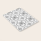 Black and White Art Deco Style Tile Pattern Notebook Gallery Image 3