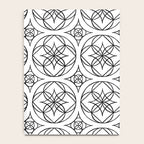 Black and White Art Deco Style Tile Pattern Notebook Gallery Image 4