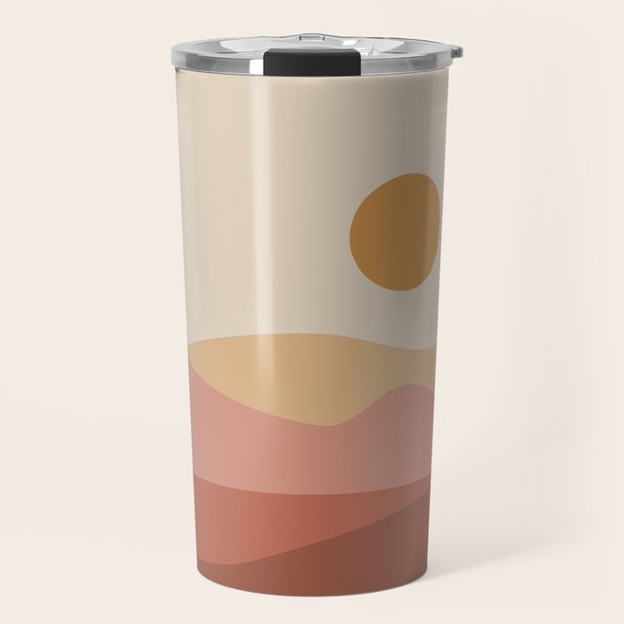 Geometric Landscape 23A Travel Mug Gallery Image 1