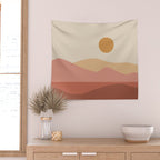 Geometric Landscape 23A Wall Tapestry Gallery Image 2