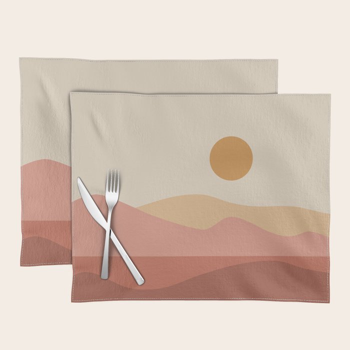 Geometric Landscape 23A Placemat Gallery Image 1