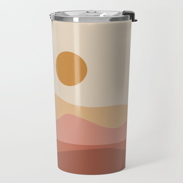 Geometric Landscape 23A Travel Mug Gallery Image 2