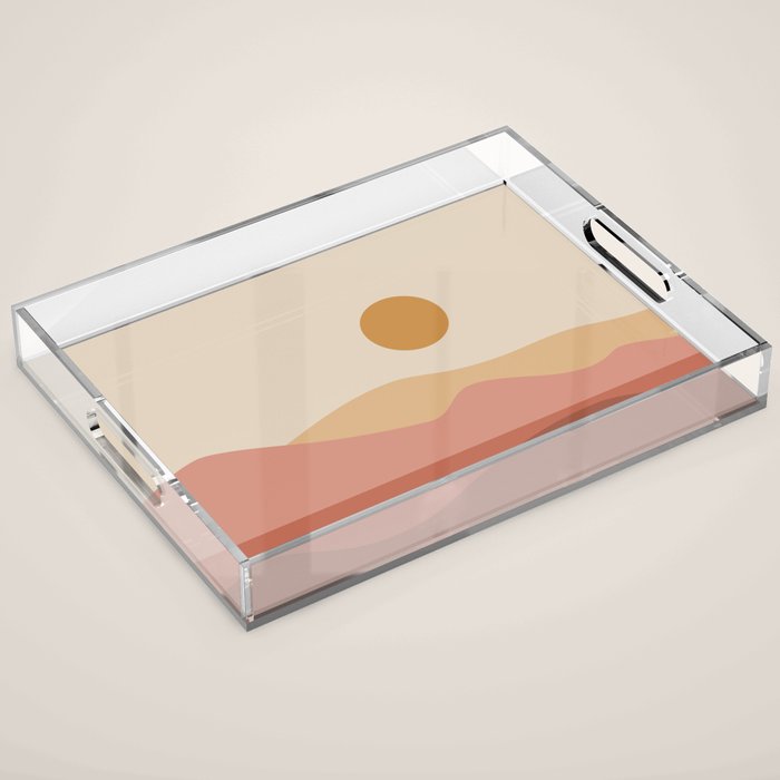 Geometric Landscape 23A Acrylic Tray Gallery Image 1