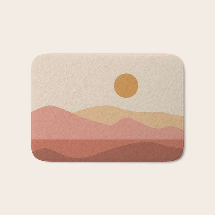 Geometric Landscape 23A Bath Mat Gallery Image 1