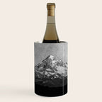 Mt Hood Black and White Vintage Nature Photography Wine Chiller Gallery Image 1