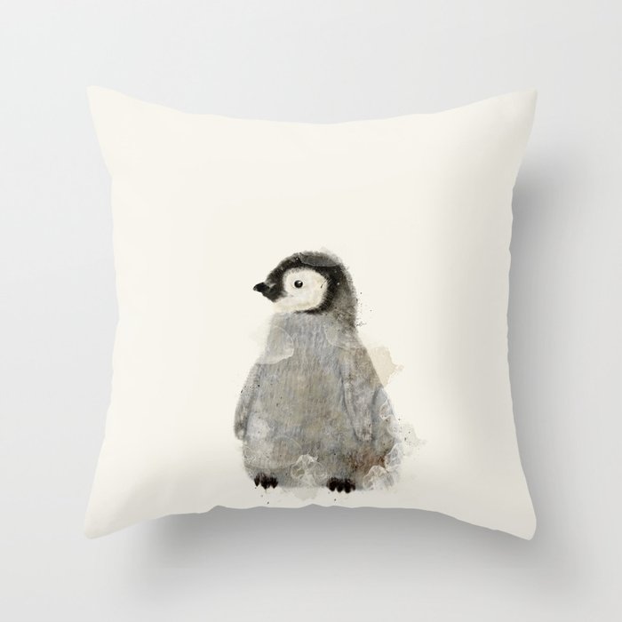little penguin Throw Pillow Gallery Image 1