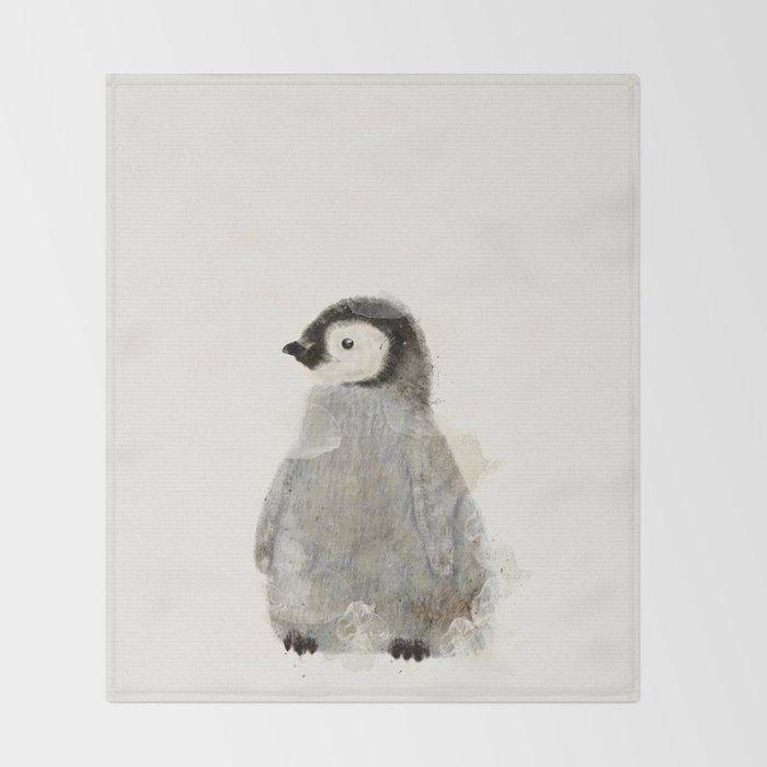 little penguin Throw Blanket Gallery Image 2