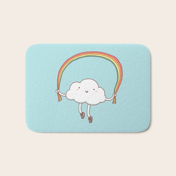 Rainbow Skipping Bath Mat Gallery Image 1