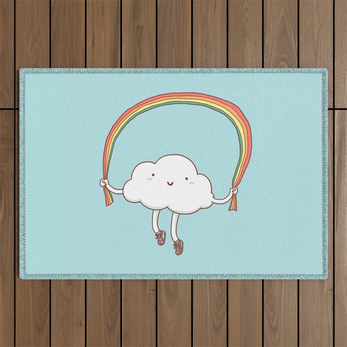 Rainbow Skipping Outdoor Rug Gallery Image 1