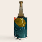 mid century shapes abstract painting Wine Chiller Gallery Image 3