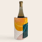 mid century shapes abstract painting Wine Chiller Gallery Image 2