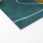 mid century shapes abstract painting Welcome Mat Gallery Image 2