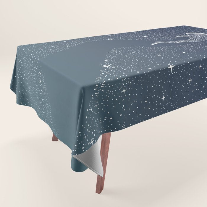 Star Eater COLOR GRAD -  turquoise Tablecloth Gallery Image 1