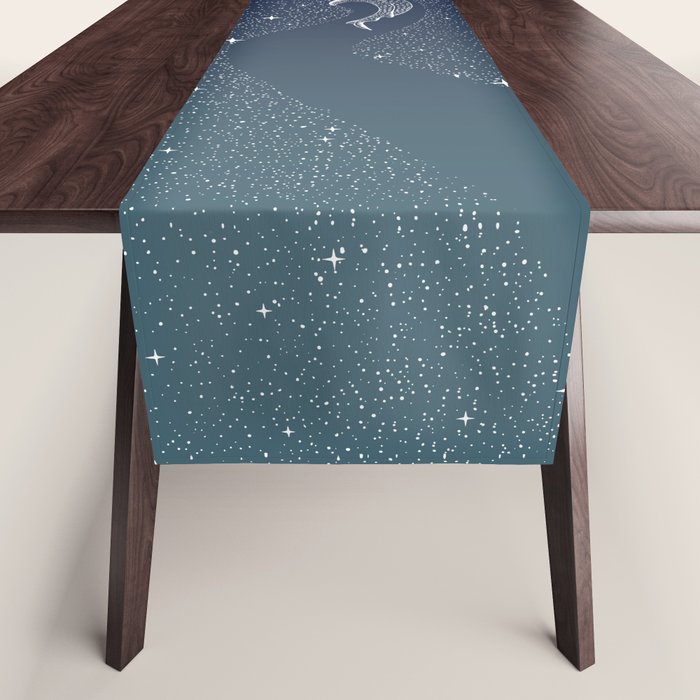 Star Eater COLOR GRAD -  turquoise Table Runner Gallery Image 1