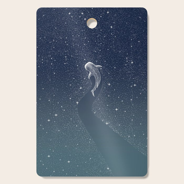 Star Eater COLOR GRAD -  turquoise Cutting Board Gallery Image 1