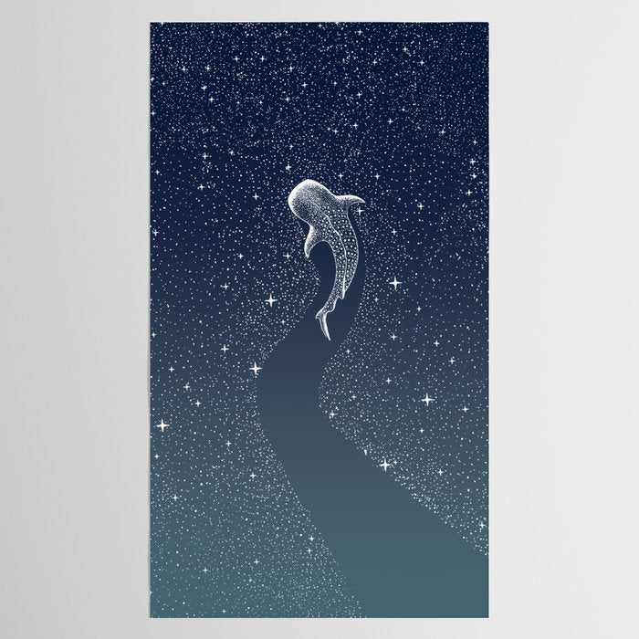 Star Eater COLOR GRAD -  turquoise Tablecloth Gallery Image 2