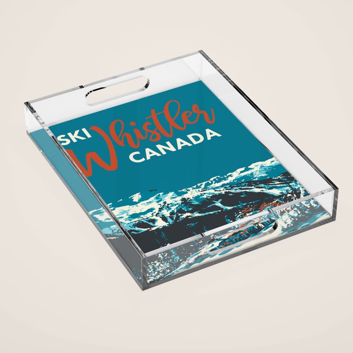 Ski Whistler Canada Acrylic Tray Gallery Image 1