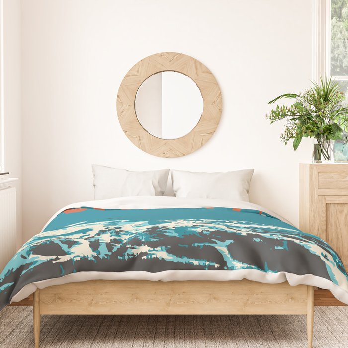 Ski Whistler Canada Duvet Cover Gallery Image 3