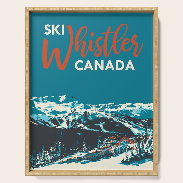 Ski Whistler Canada Serving Tray Gallery Image 1