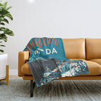 Ski Whistler Canada Throw Blanket Gallery Image 1
