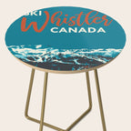 Ski Whistler Canada Side Table Gallery Image 2