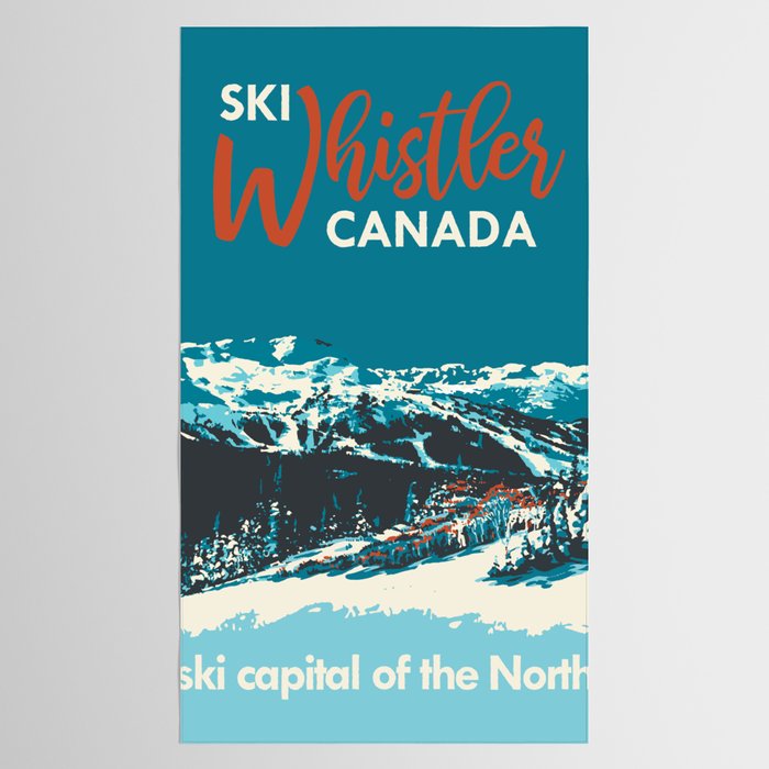 Ski Whistler Canada Tablecloth Gallery Image 2