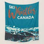 Ski Whistler Canada Wall Tapestry Gallery Image 4