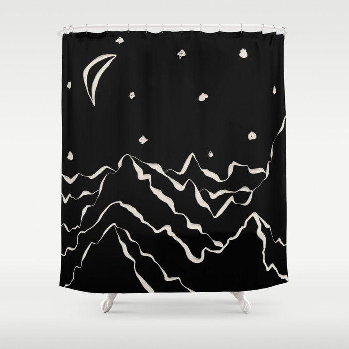 Mountain know the secret II Shower Curtain Gallery Image 1