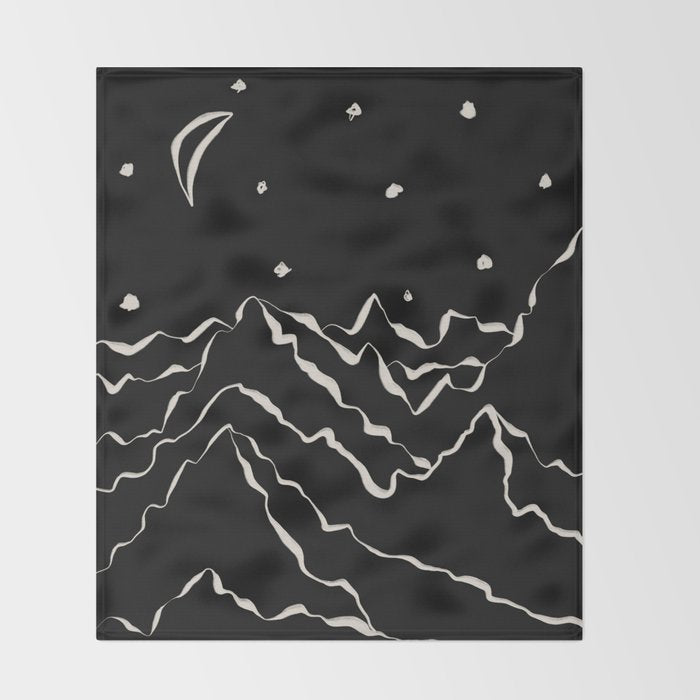 Mountain know the secret II Throw Blanket Gallery Image 2