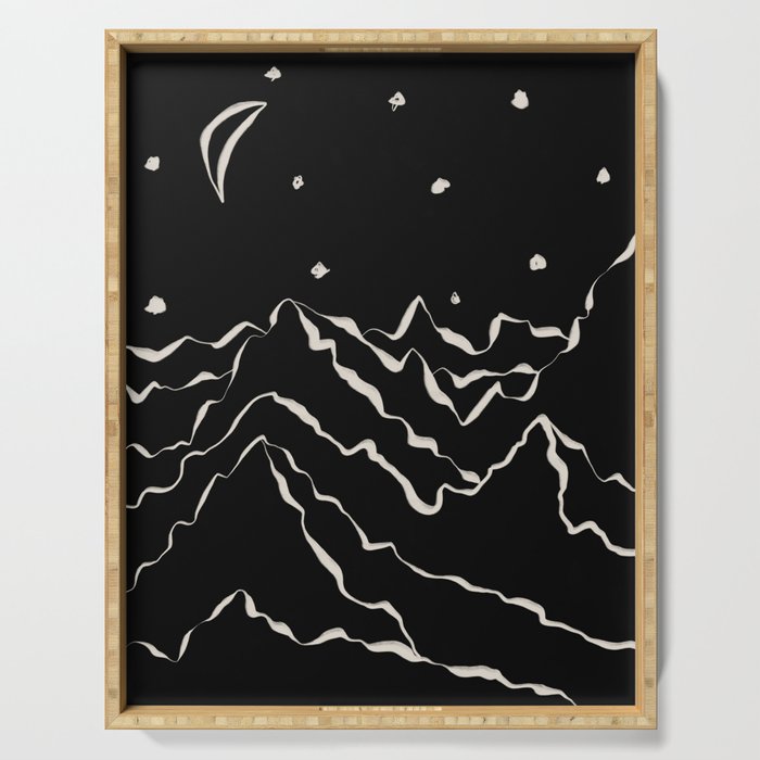 Mountain know the secret II Serving Tray Gallery Image 1