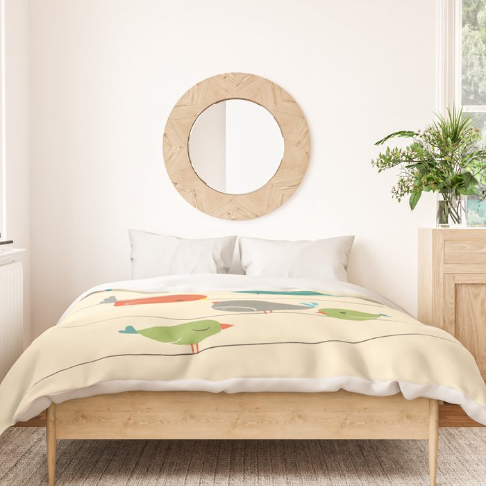 Colorful Birds Duvet Cover Gallery Image 3