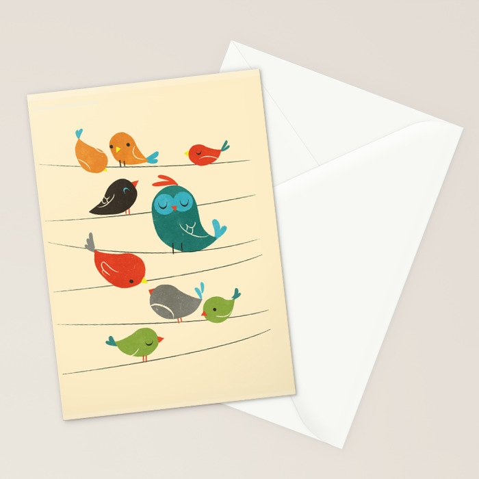 Colorful Birds Stationery Card Gallery Image 2