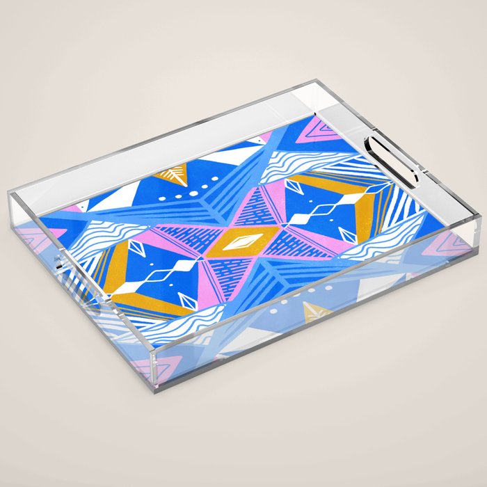imogene, blue Acrylic Tray Gallery Image 1