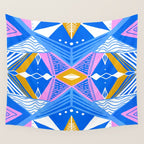 imogene, blue Wall Tapestry Gallery Image 4