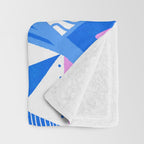 imogene, blue Throw Blanket Gallery Image 3