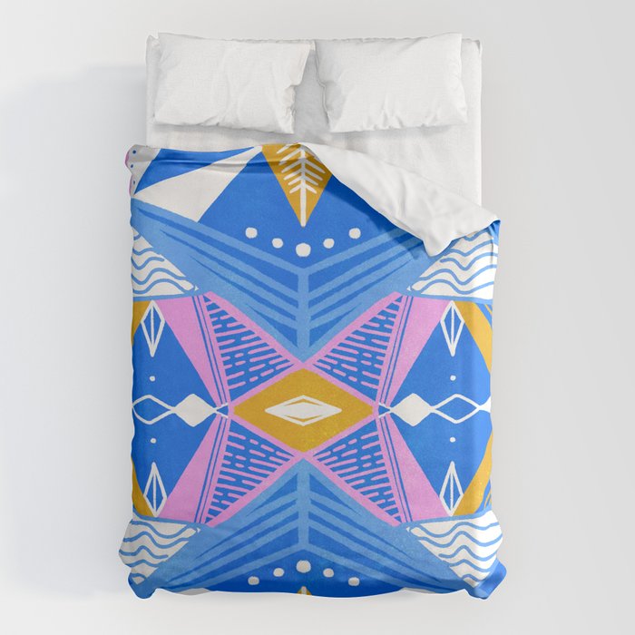 imogene, blue Duvet Cover Gallery Image 1