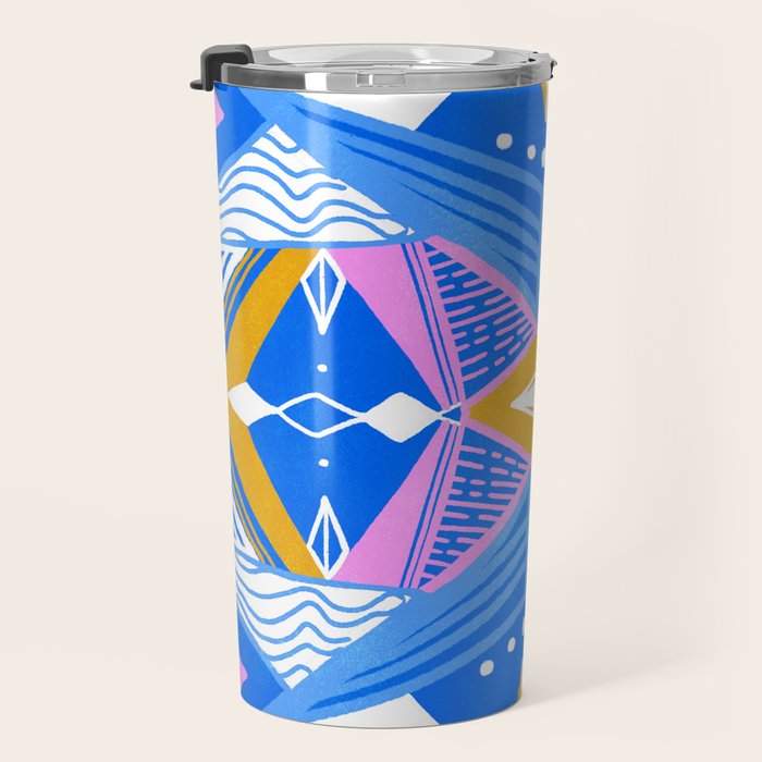 imogene, blue Travel Mug Gallery Image 3