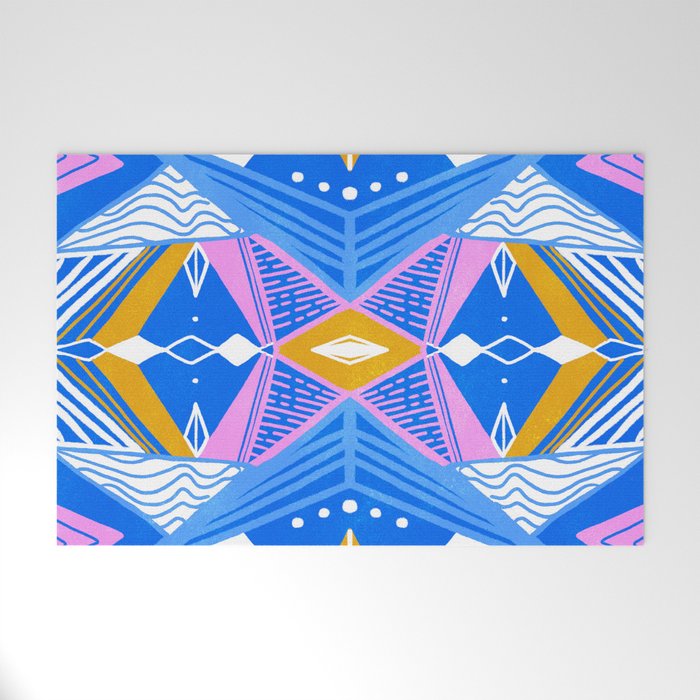 imogene, blue Welcome Mat Gallery Image 1