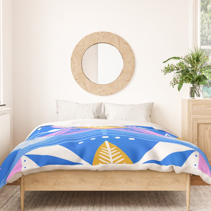 imogene, blue Duvet Cover Gallery Image 3