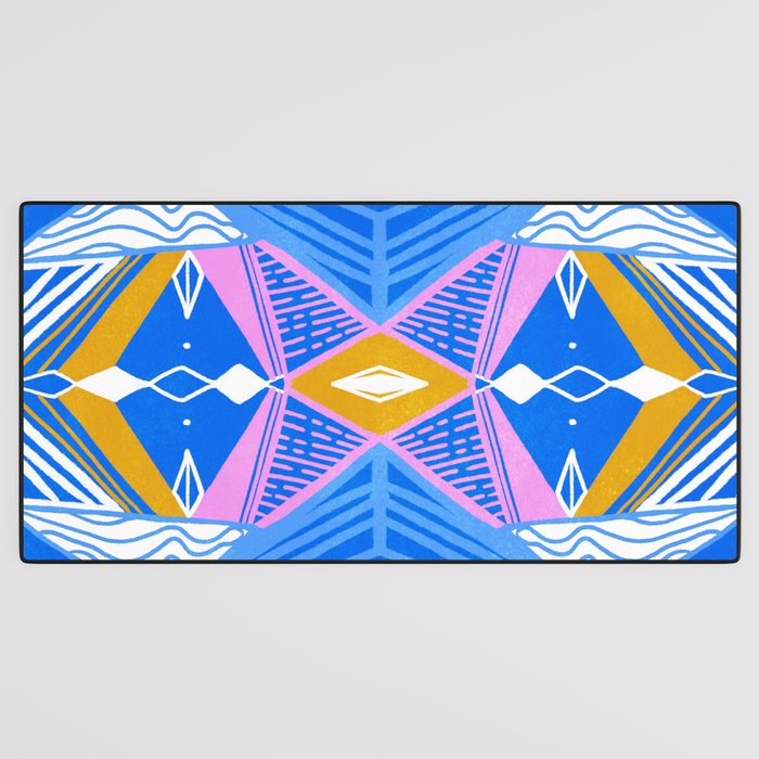 imogene, blue Desk Mat Gallery Image 3