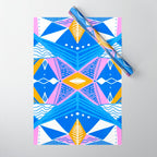 imogene, blue Wrapping Paper Gallery Image 1