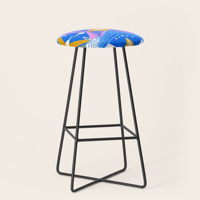 imogene, blue Stool Gallery Image 1