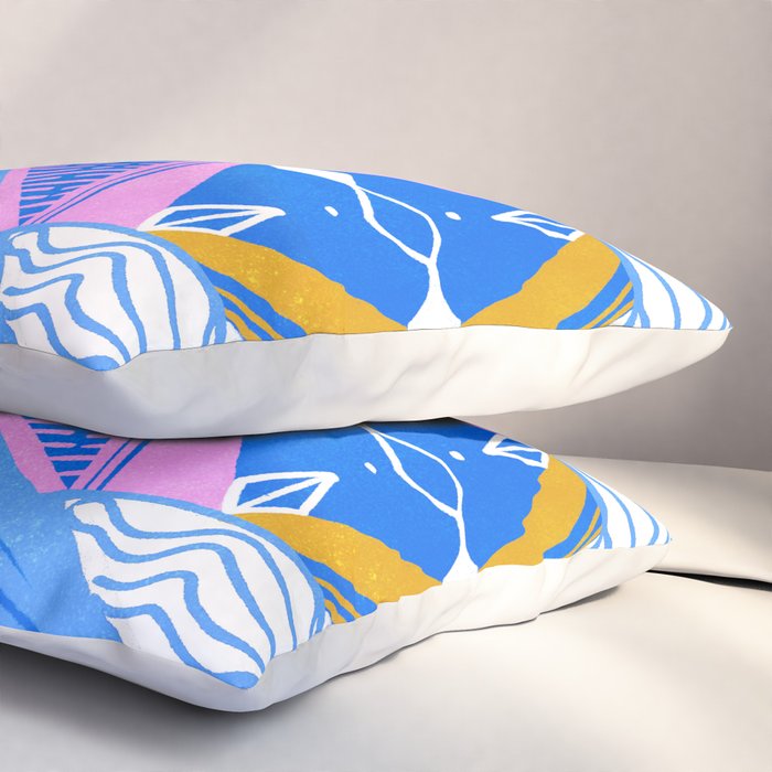 imogene, blue Pillow Sham Gallery Image 3