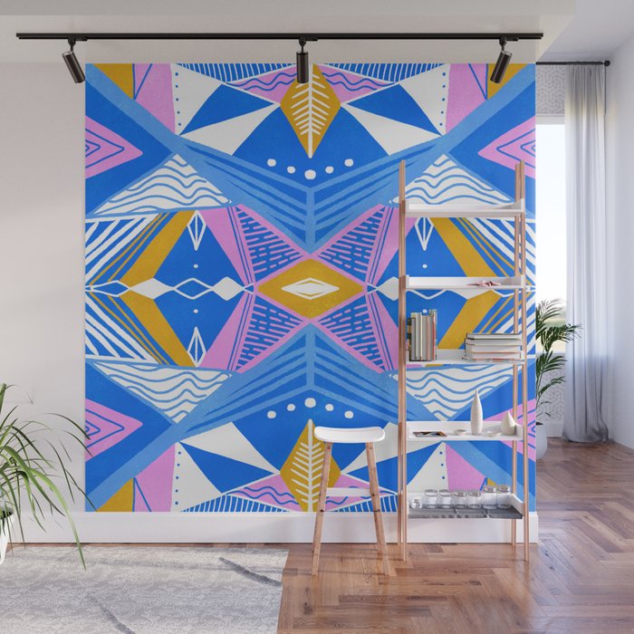 imogene, blue Wall Mural Gallery Image 1