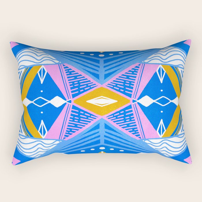 imogene, blue Rectangular Pillow Gallery Image 1