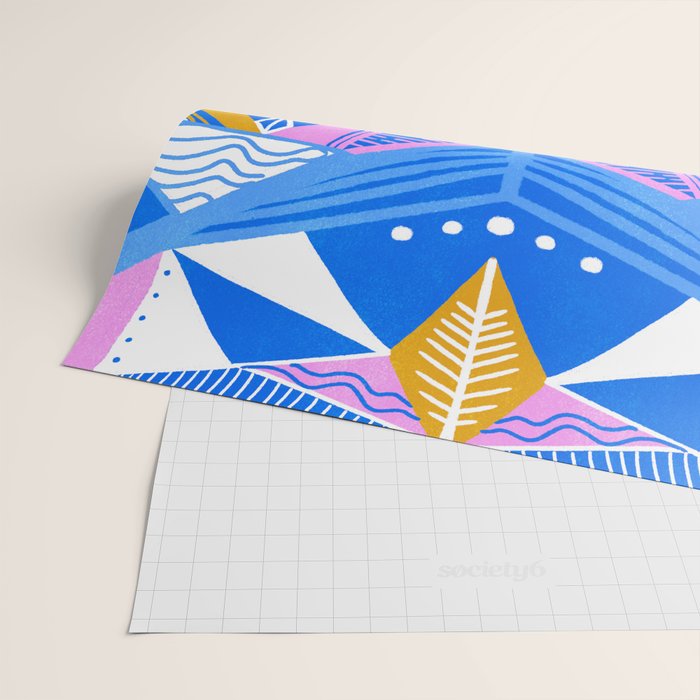 imogene, blue Wrapping Paper Gallery Image 2