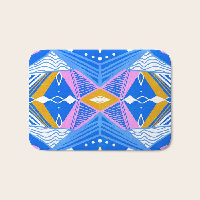 imogene, blue Bath Mat Gallery Image 1